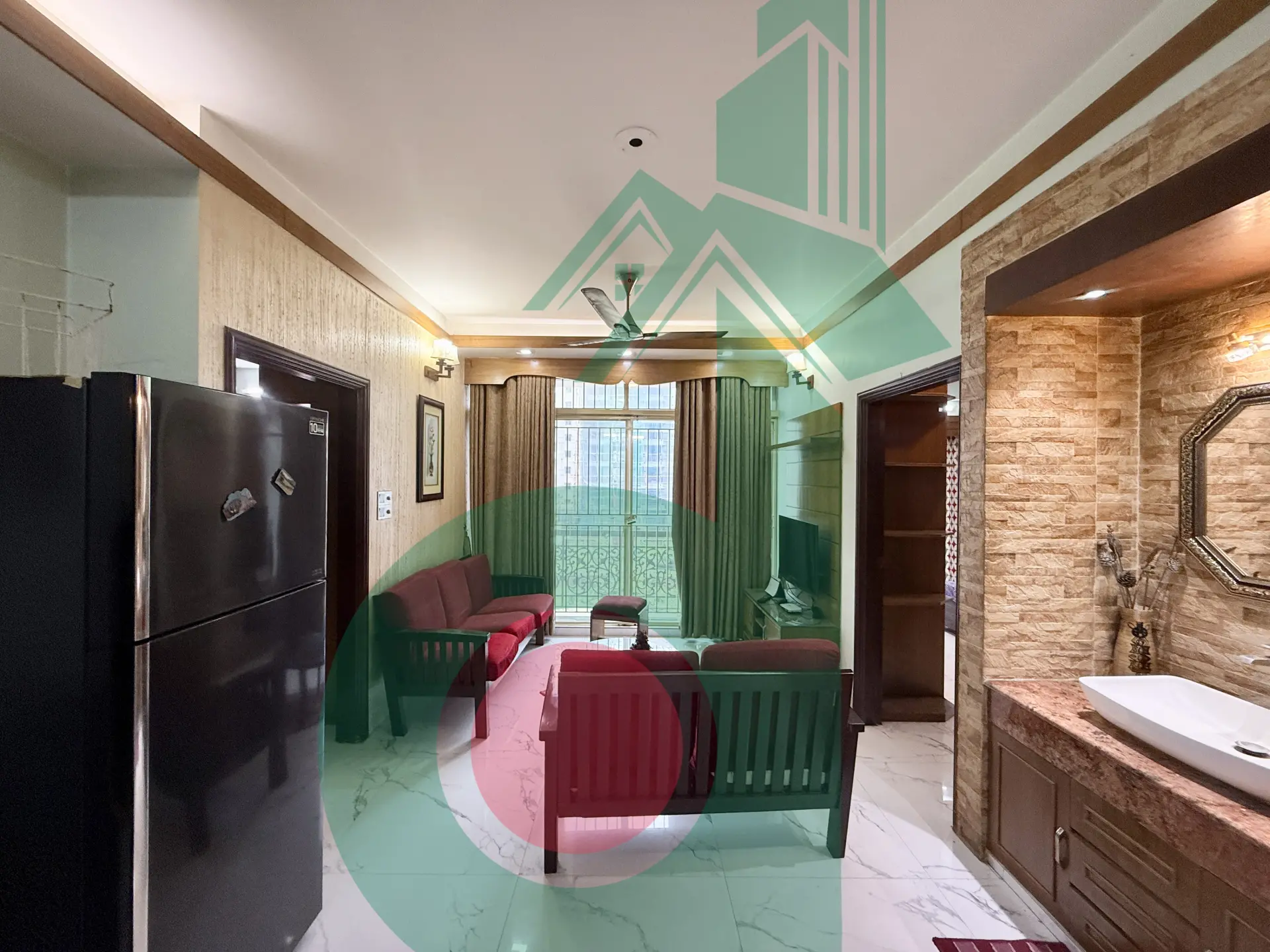 2700 SFT Luxurious Fully Furnished South  Flat Rent 3rd floor at Bashundhara R/A - Gallery Image