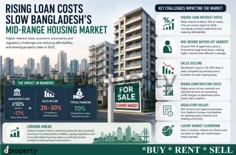 Rising Loan Costs Slow Bangladesh’s Mid-Range Housing Market